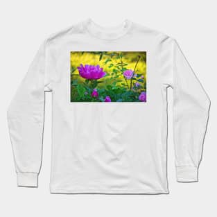 Pink Peonies and Roses Long Sleeve T-Shirt